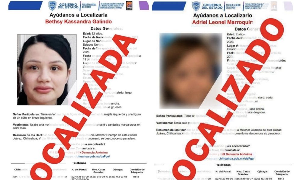 Localizan sanos y salvos en El Paso a madre e hijo reportados como ...