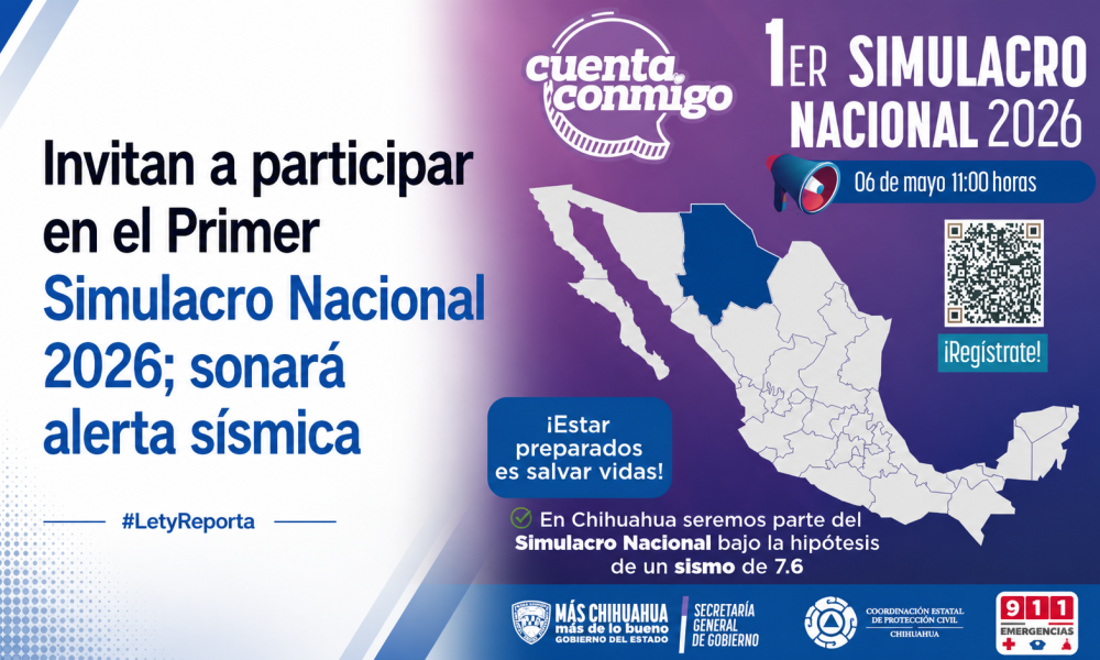 Invitan a participar en el Primer Simulacro Nacional 2026; sonará ...